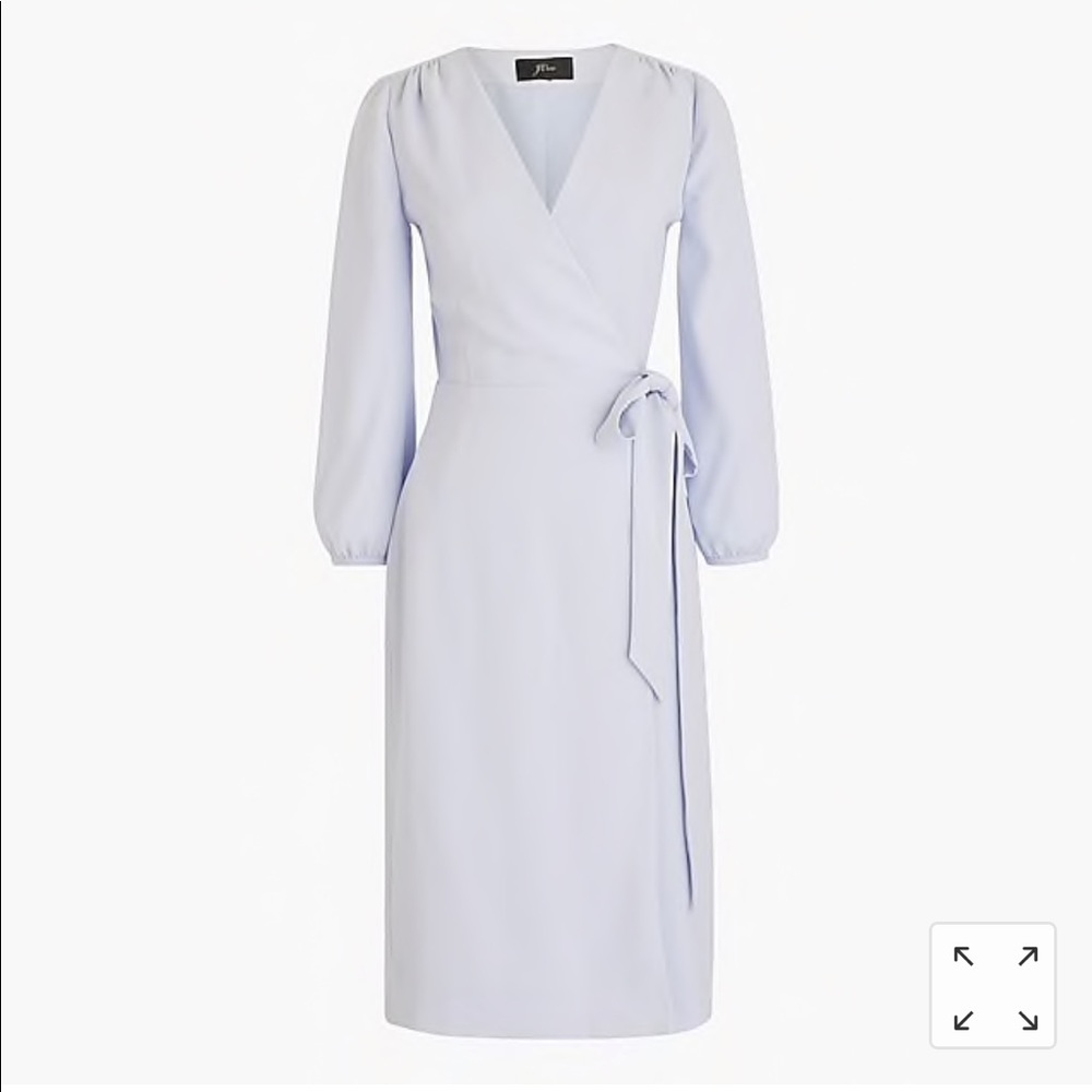 NWT Light Blue J. Crew Wrap Dress In 365 Crepe